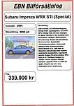 Subaru Impreza WRX STI PSE 2.5L Stroke